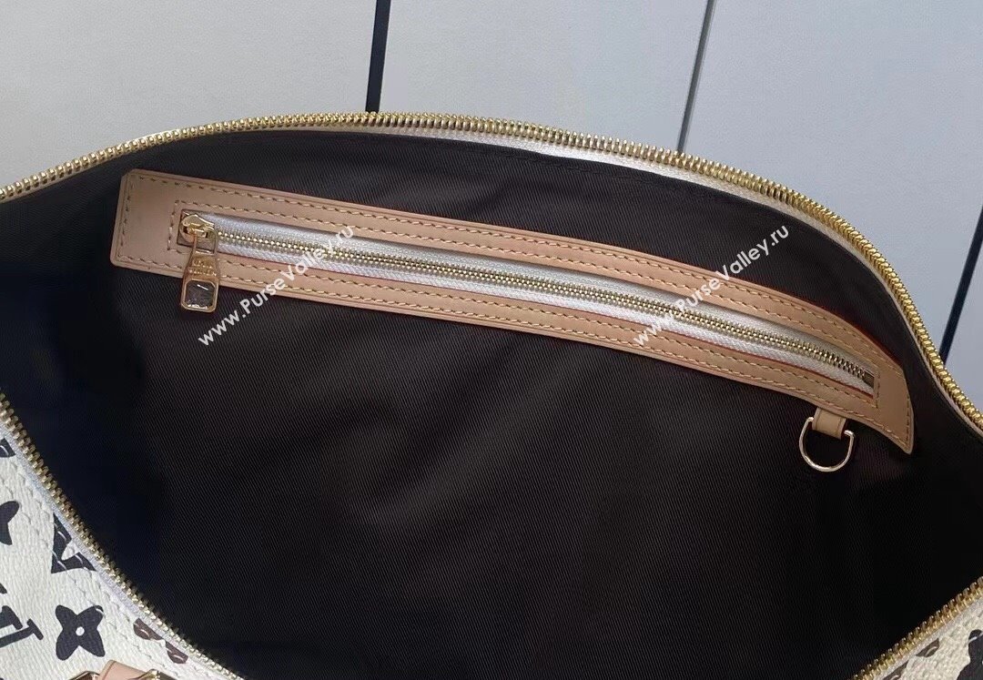 Louis Vuitton Monogram Craggy Keepall Bandoulière 50 Bag M24901 Creamy 2024 (kiki-24031907)