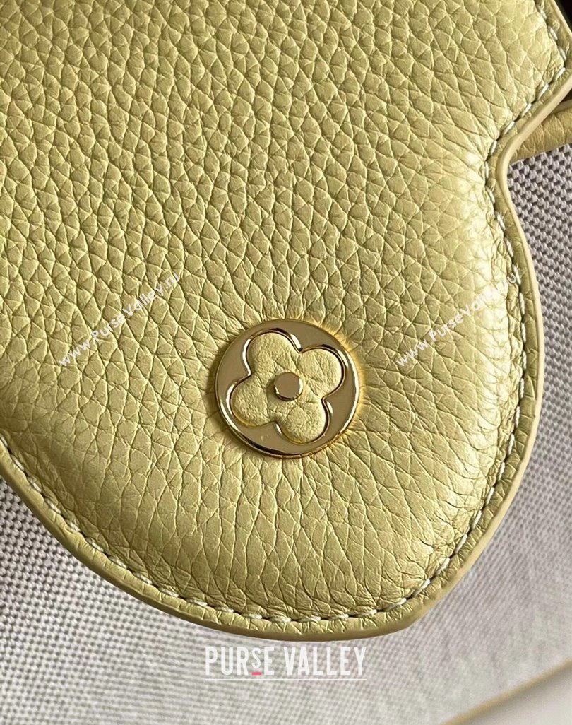 Louis Vuitton Taurillon leather and canvas Capucines BB Bag M59873 Yellow (kiki-24031927)