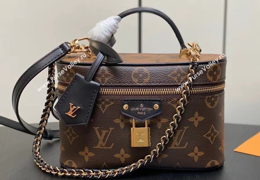 Louis Vuitton Monogram canvas Vanity Chain Pouch Bag M47125 2024 (kiki-24031912)