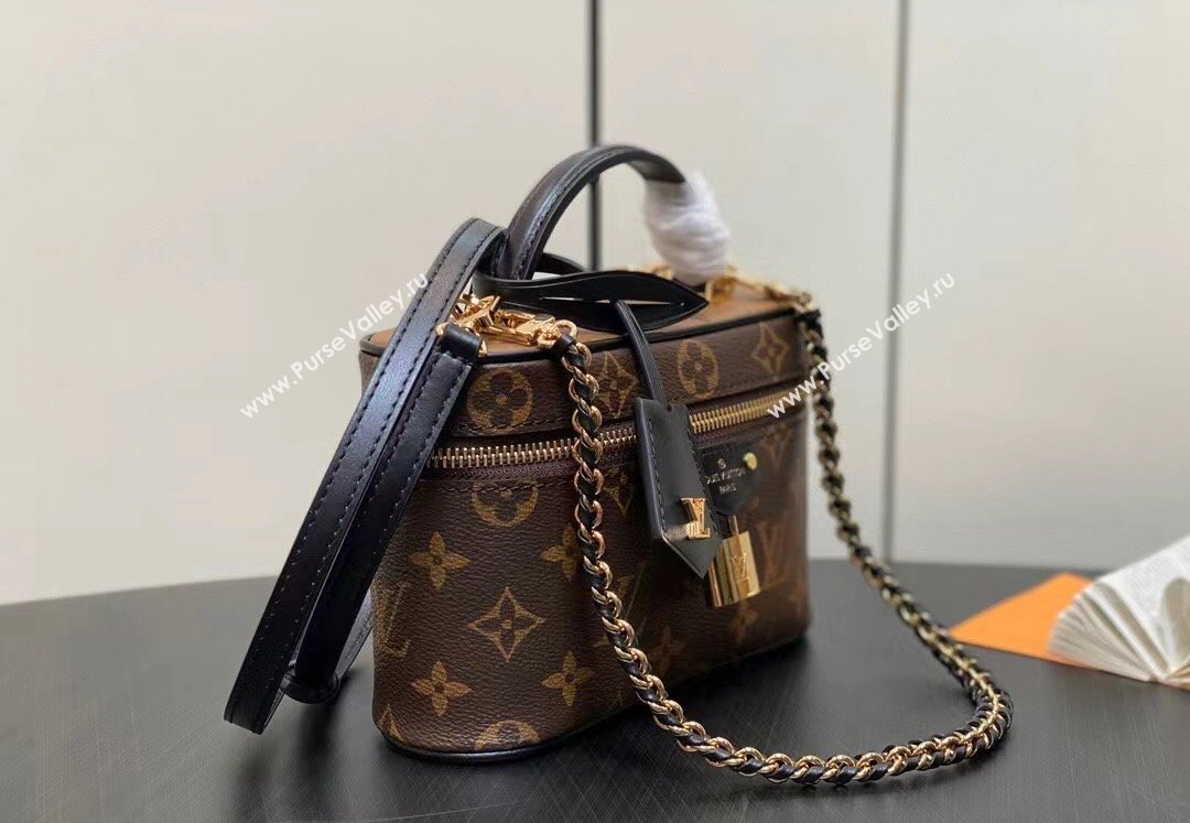 Louis Vuitton Monogram canvas Vanity Chain Pouch Bag M47125 2024 (kiki-24031912)