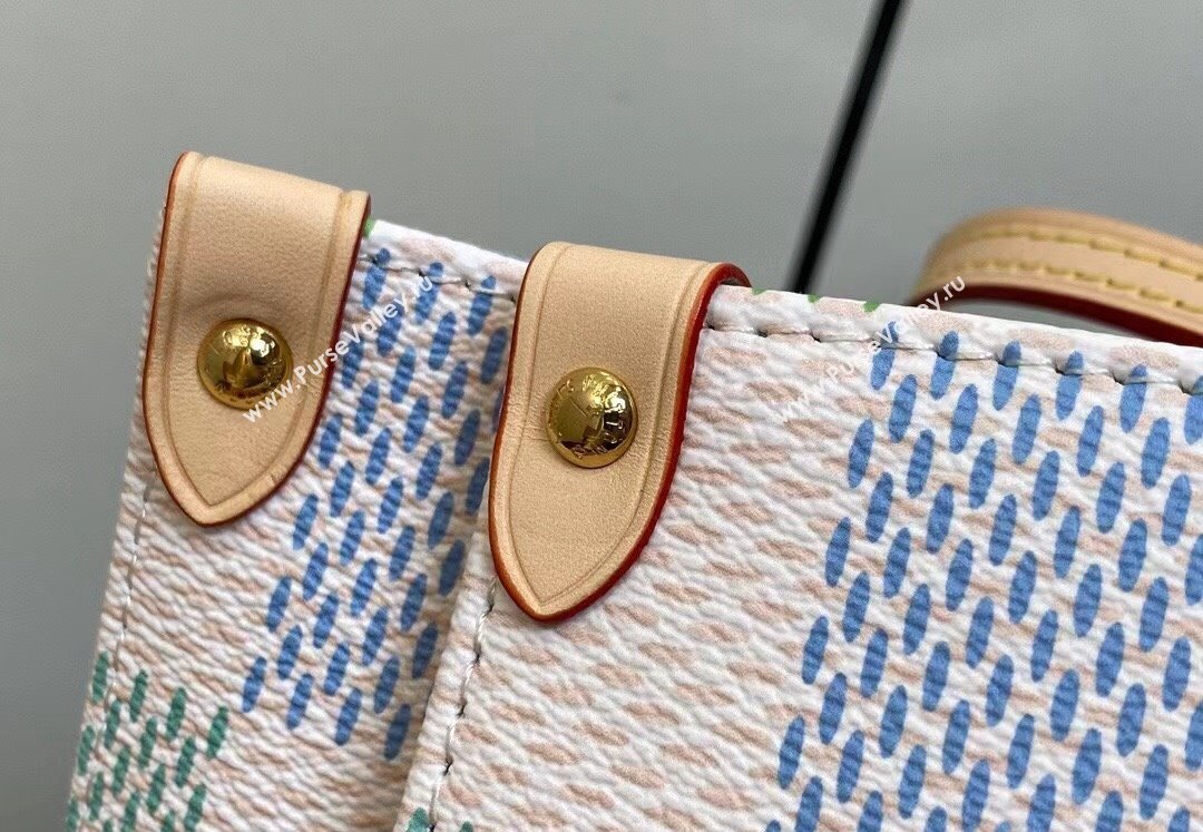 Louis Vuitton Damier Giant canvas OnTheGo MM Bag N40518 Pistachio 2024 (kiki-24031918)