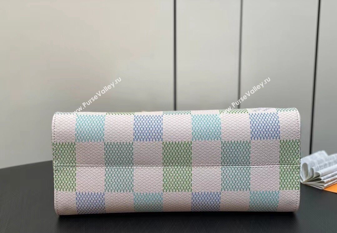 Louis Vuitton Damier Giant canvas OnTheGo MM Bag N40518 Pistachio 2024 (kiki-24031918)