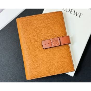 Loewe Medium vertical wallet in soft grained calfskin Khaki (hongyun-24032018)