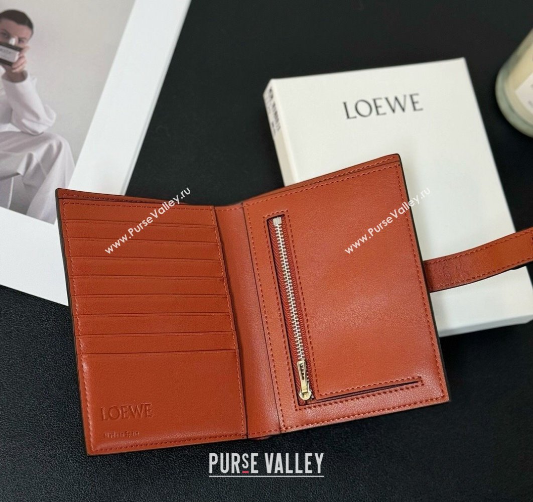 Loewe Medium vertical wallet in soft grained calfskin Blue (hongyun-24032021)