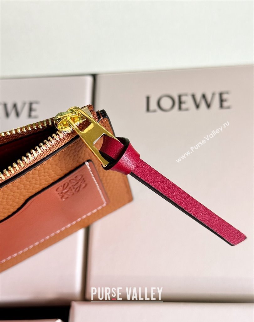 Loewe Large coin cardholder in soft grained calfskin Khaki (hongyun-24032024)