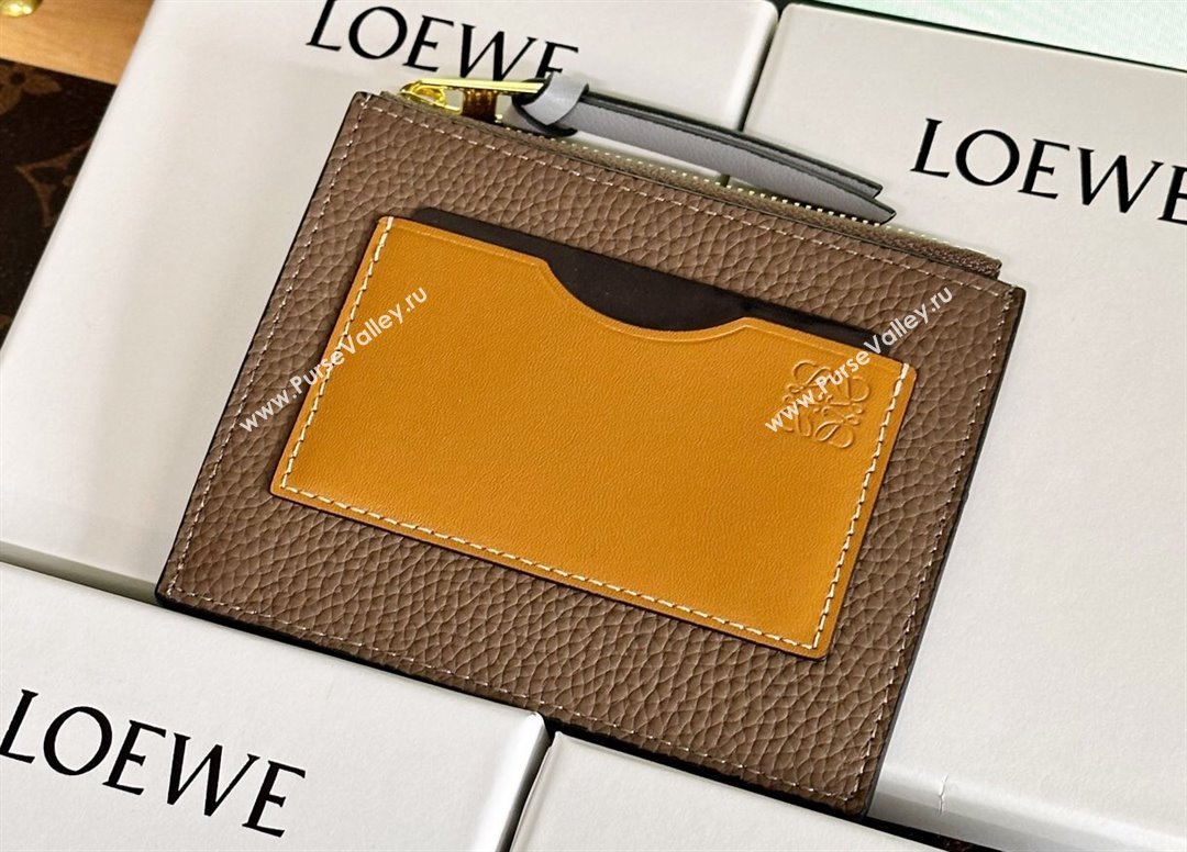 Loewe Large coin cardholder in soft grained calfskin Camel (hongyun-24032025)