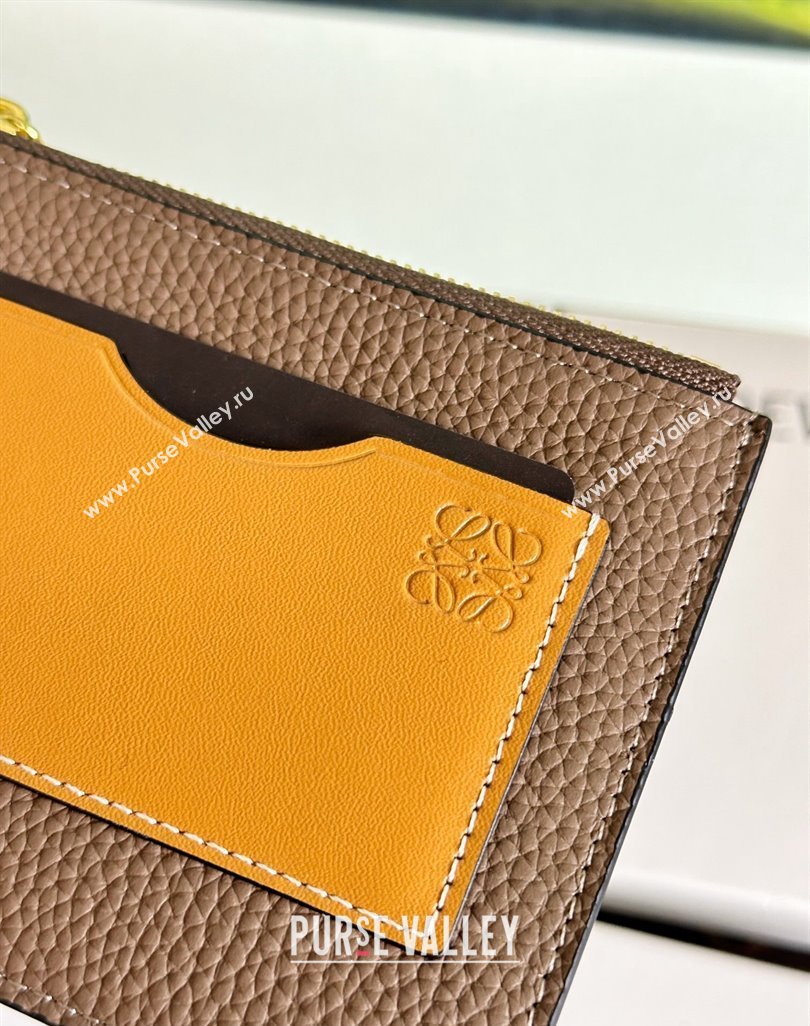 Loewe Large coin cardholder in soft grained calfskin Camel (hongyun-24032025)