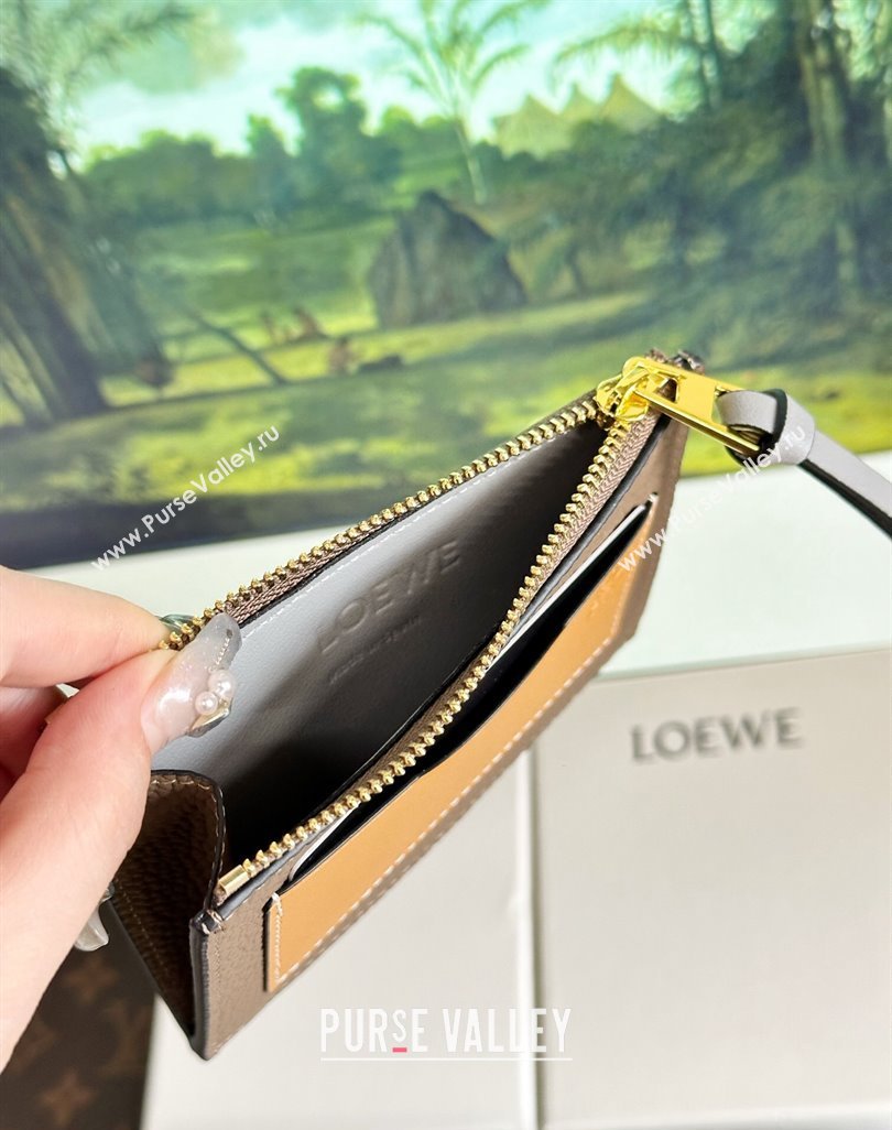 Loewe Large coin cardholder in soft grained calfskin Camel (hongyun-24032025)