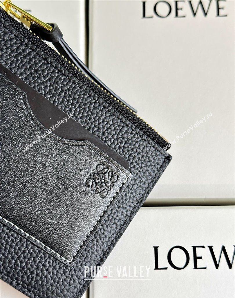 Loewe Large coin cardholder in soft grained calfskin Black (hongyun-24032023)