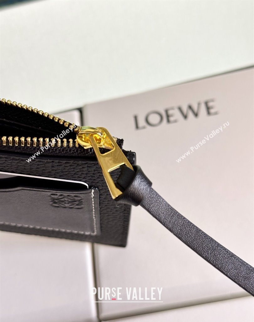 Loewe Large coin cardholder in soft grained calfskin Black (hongyun-24032023)