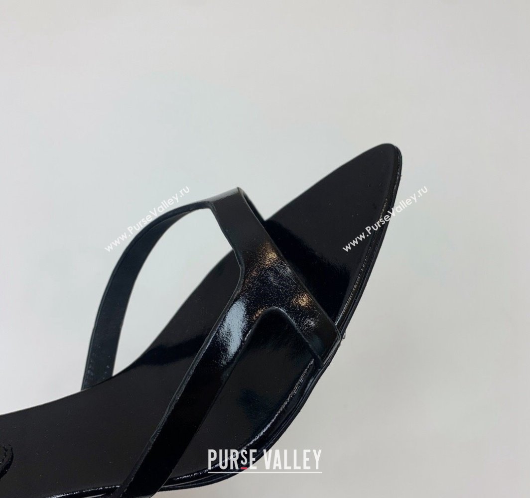 Saint Laurent Heel 4cm clara Mules in leather Black 2024 (kaola-24032107)