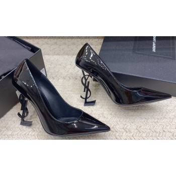 Saint Laurent Heel 10.5cm Opyum Pumps in patent leather 472011 So Black (modeng-24032207)