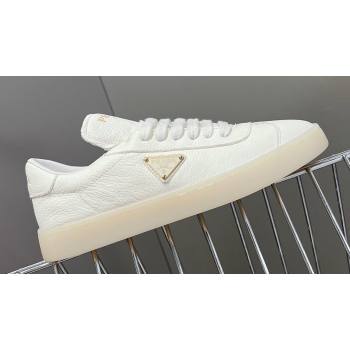 Prada Lane leather Women/Men Sneakers with enameled triangle 2EE394 01 2024 (modeng-24032691)