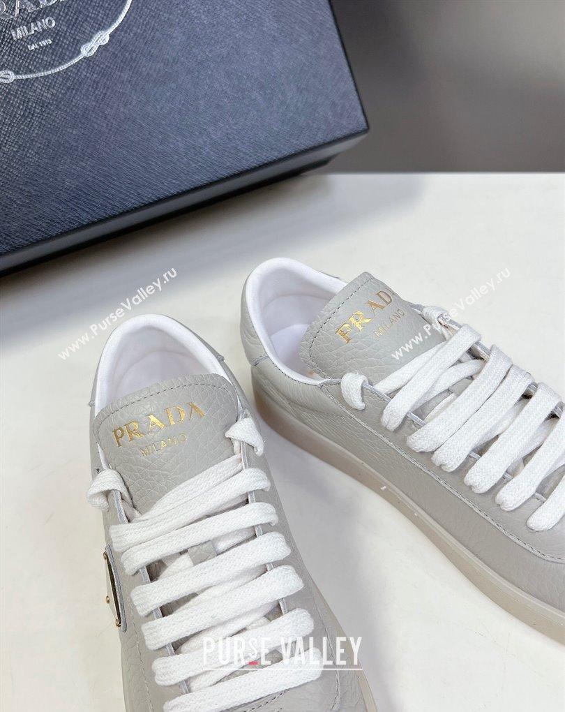 Prada Lane leather Women/Men Sneakers with enameled triangle 2EE394 03 2024 (modeng-24032693)