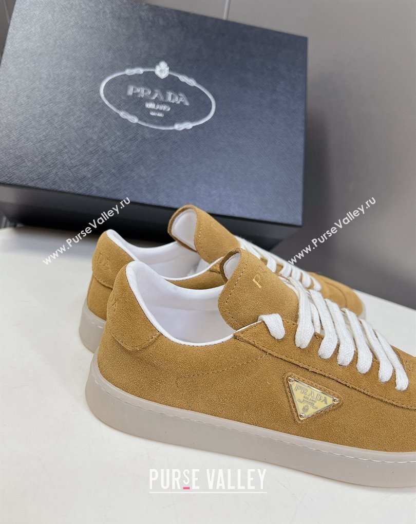 Prada Lane leather Women/Men Sneakers with enameled triangle 2EE394 05 2024 (modeng-24032695)