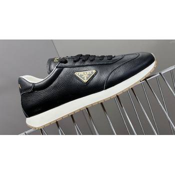 Prada leather Mens Sneakers with enameled triangle 07 2024 (modeng-240326a07)