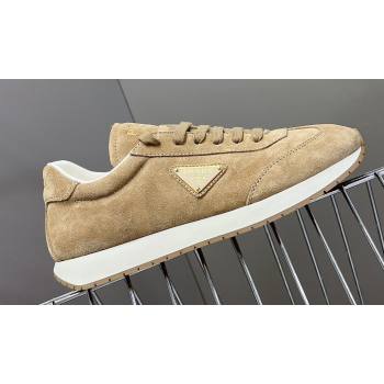 Prada leather Mens Sneakers with enameled triangle 04 2024 (modeng-240326a04)