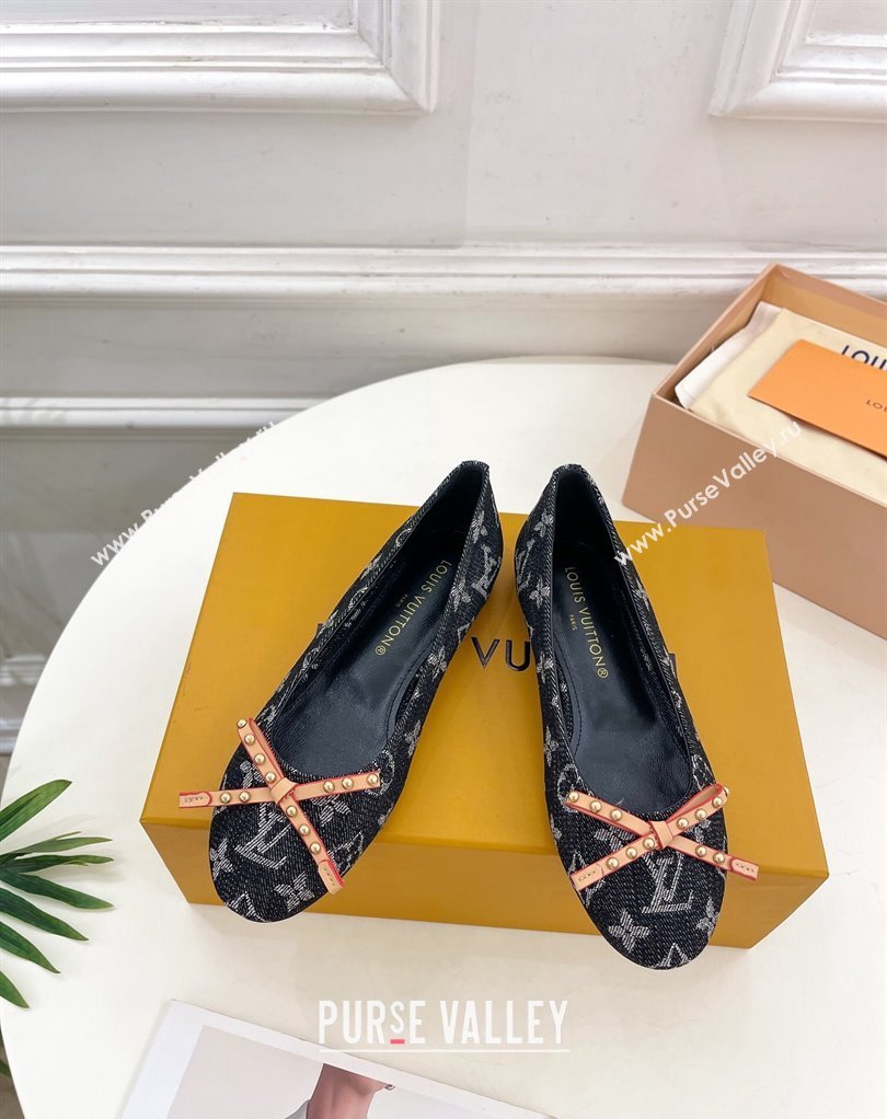 Louis Vuitton Monogram denim Nina Flat Ballerinas New LV Remix 02 2024 (modeng-24032522)