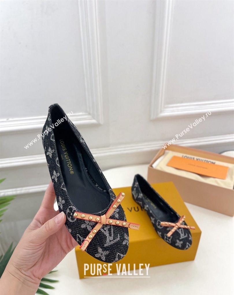 Louis Vuitton Monogram denim Nina Flat Ballerinas New LV Remix 02 2024 (modeng-24032522)