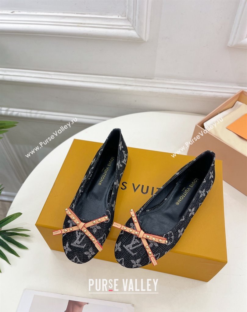 Louis Vuitton Monogram denim Nina Flat Ballerinas New LV Remix 02 2024 (modeng-24032522)