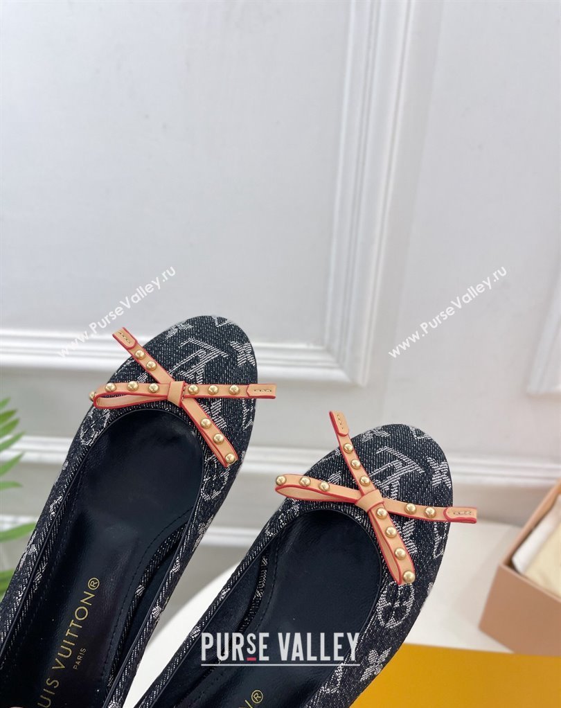 Louis Vuitton Monogram denim Nina Flat Ballerinas New LV Remix 02 2024 (modeng-24032522)