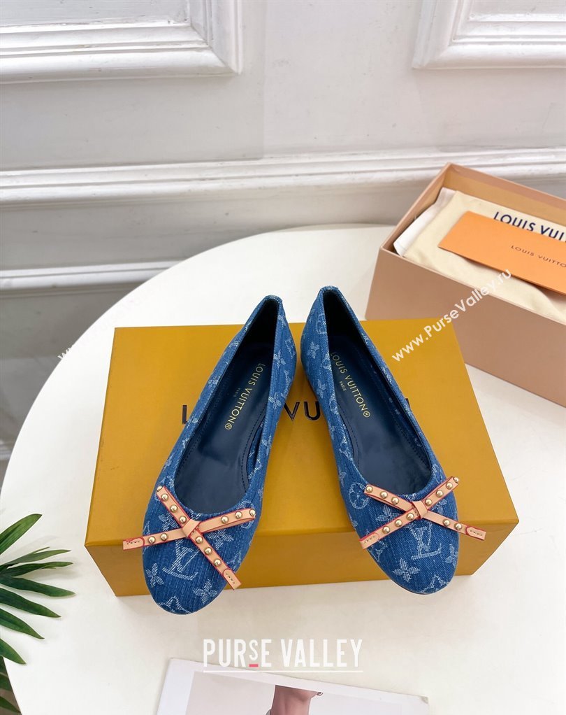 Louis Vuitton Monogram denim Nina Flat Ballerinas New LV Remix 03 2024 (modeng-24032523)