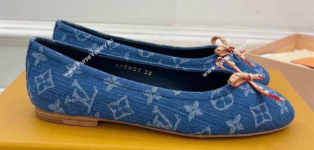 Louis Vuitton Monogram denim Nina Flat Ballerinas New LV Remix 03 2024 (modeng-24032523)