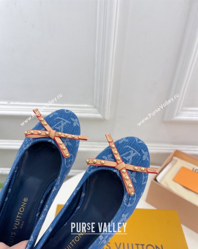 Louis Vuitton Monogram denim Nina Flat Ballerinas New LV Remix 03 2024 (modeng-24032523)