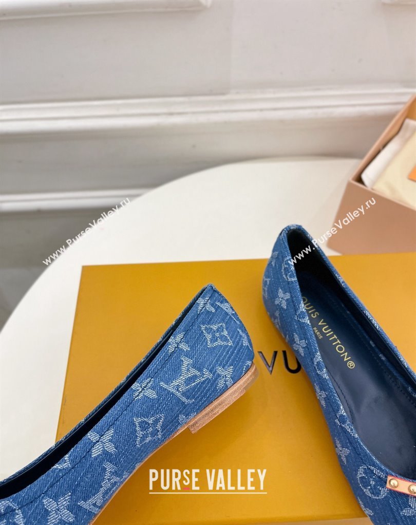 Louis Vuitton Monogram denim Nina Flat Ballerinas New LV Remix 03 2024 (modeng-24032523)