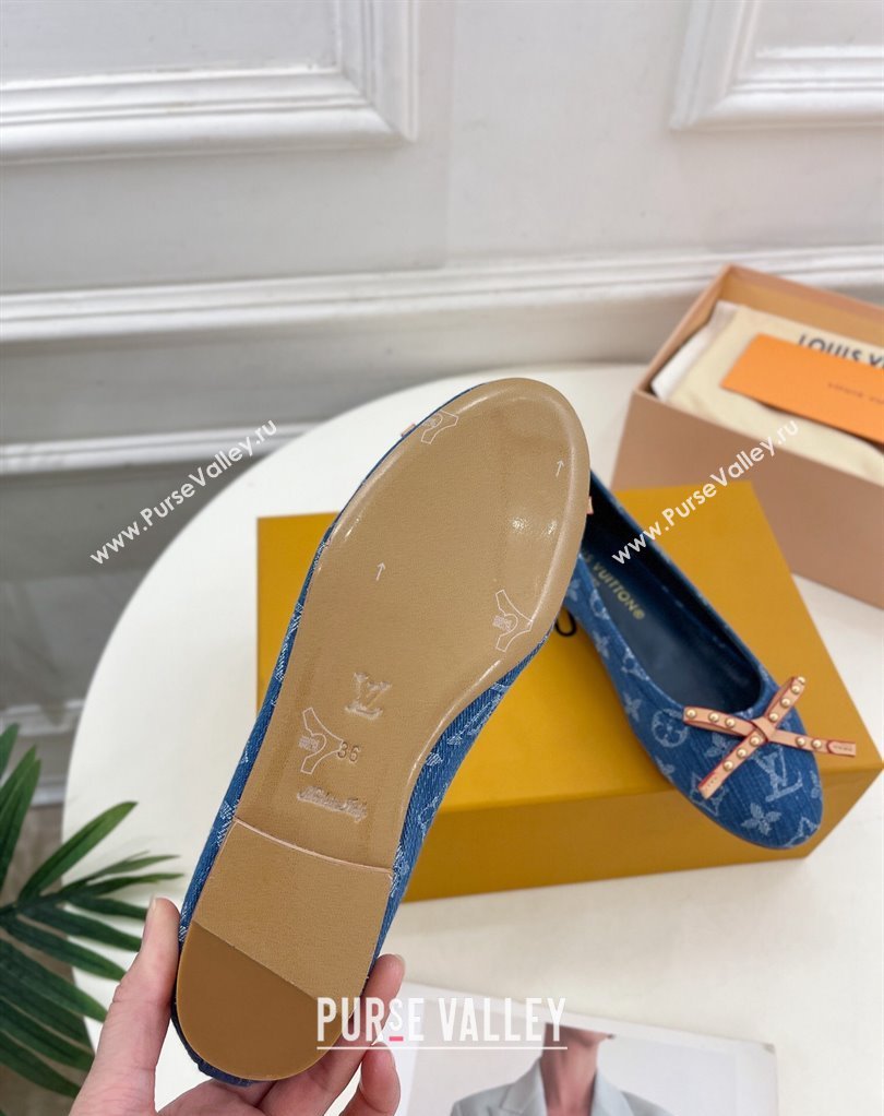 Louis Vuitton Monogram denim Nina Flat Ballerinas New LV Remix 03 2024 (modeng-24032523)