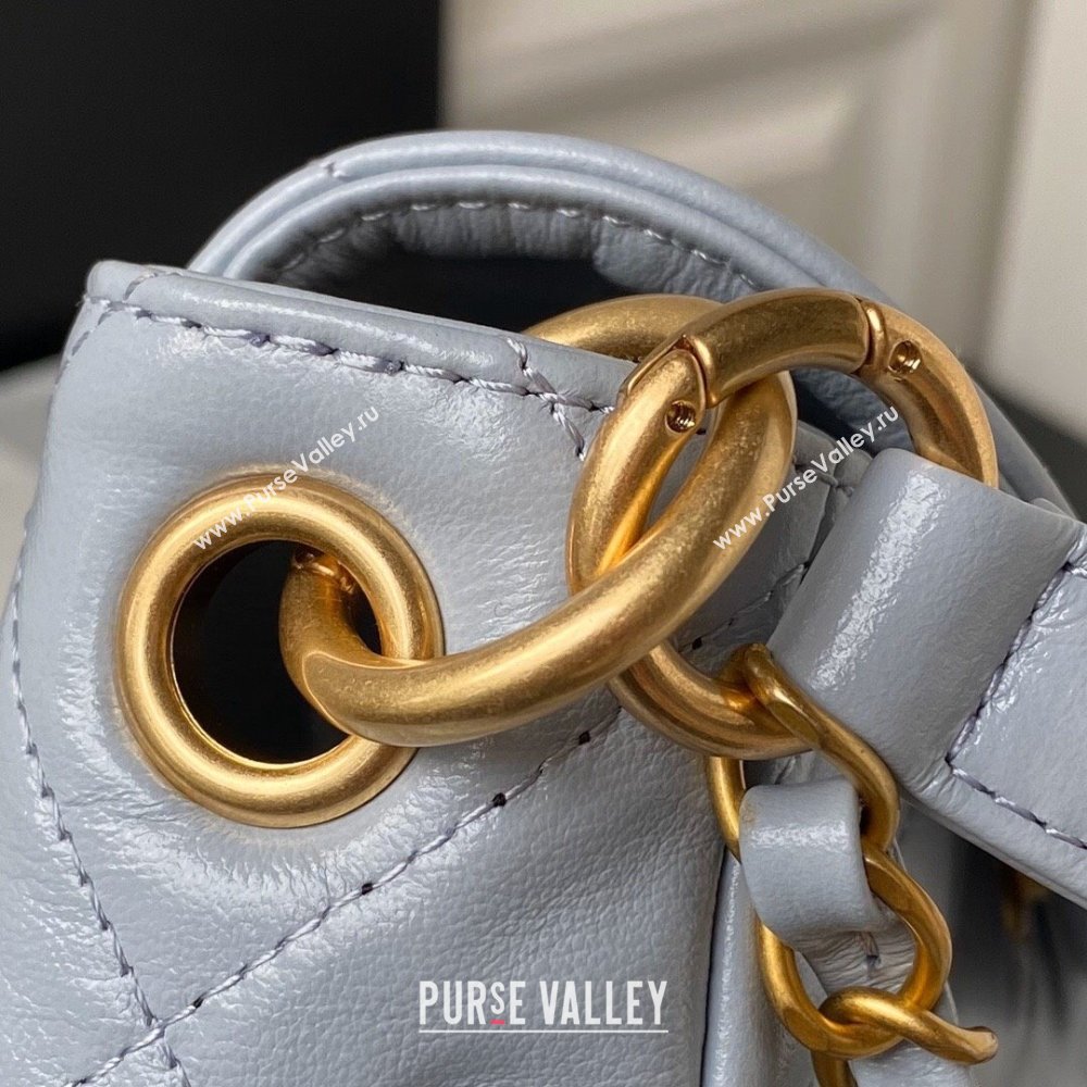 Chanel Shiny Calfskin Gold-Tone Metal Large Hobo Bag AS4668 Gray 2024 (jiyuan-24032730)