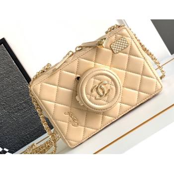 Chanel Lambskin Gold-Tone Metal Camera Bag AS4817 Beige 2024 (jiyuan-24032718)