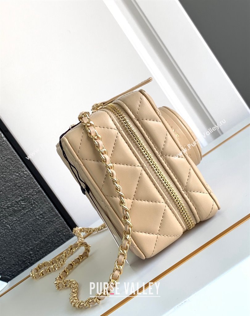 Chanel Lambskin Gold-Tone Metal Camera Bag AS4817 Beige 2024 (jiyuan-24032718)