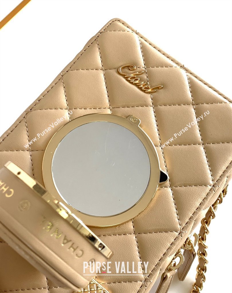 Chanel Lambskin Gold-Tone Metal Camera Bag AS4817 Beige 2024 (jiyuan-24032718)