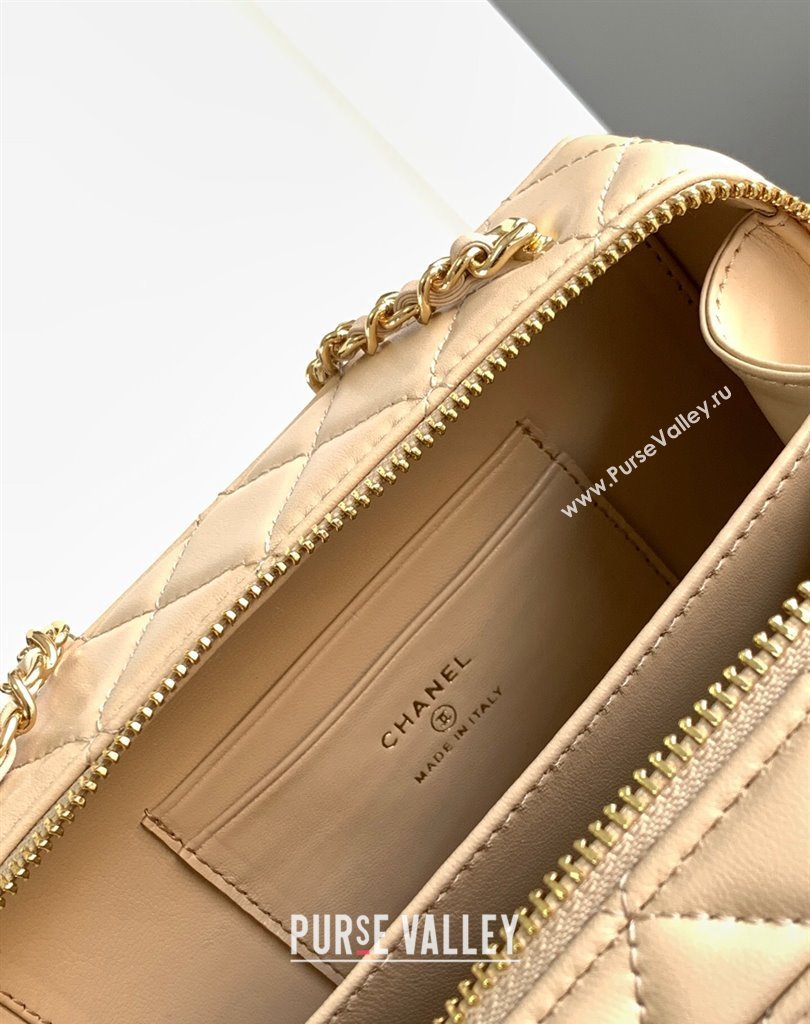 Chanel Lambskin Gold-Tone Metal Camera Bag AS4817 Beige 2024 (jiyuan-24032718)