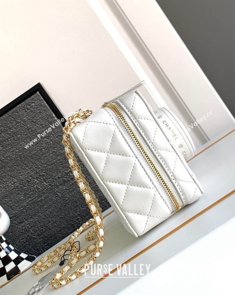 Chanel Lambskin Gold-Tone Metal Camera Bag AS4817 White 2024 (jiyuan-24032716)