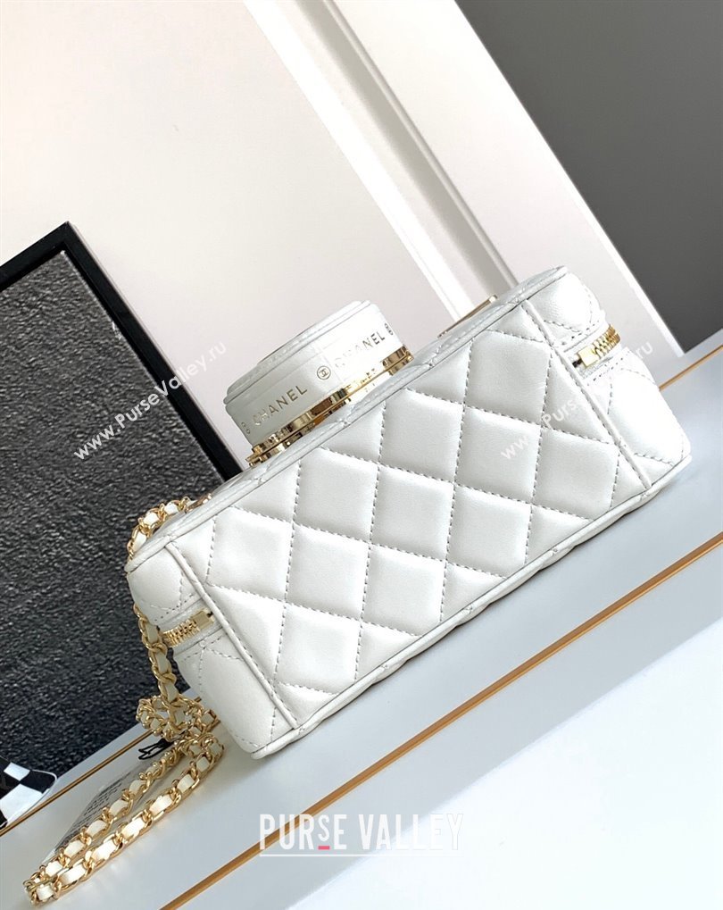 Chanel Lambskin Gold-Tone Metal Camera Bag AS4817 White 2024 (jiyuan-24032716)