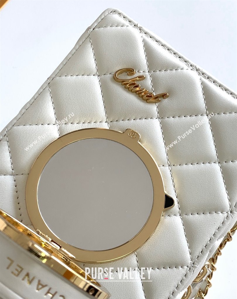 Chanel Lambskin Gold-Tone Metal Camera Bag AS4817 White 2024 (jiyuan-24032716)