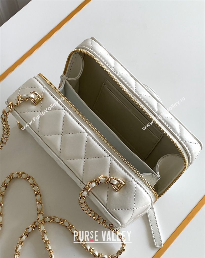 Chanel Lambskin Gold-Tone Metal Camera Bag AS4817 White 2024 (jiyuan-24032716)