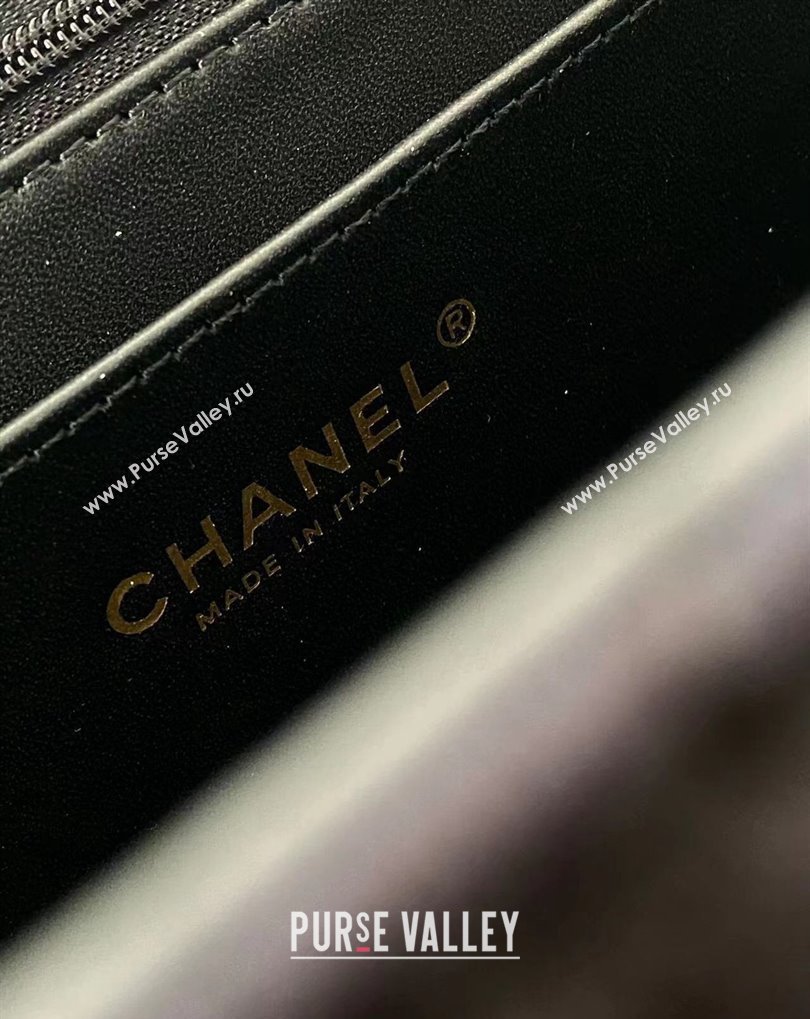 Chanel XXL Classic Flap Travel Bag in Jersey Black 2024 (jiyuan-24032711)