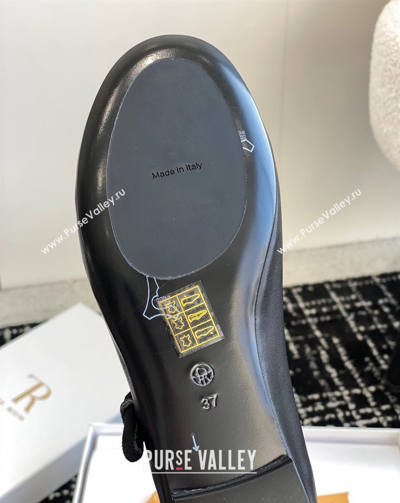 The Row Boheme MJ mary jane shoe in Leather Black 2024 (jincheng-24032804)