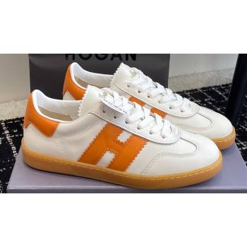 Hogan Cool Women/Men Sneakers in Suede White/Orange 2024 (jincheng-24032826)