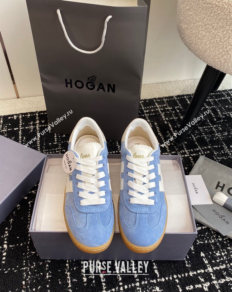 Hogan Cool Women/Men Sneakers in Suede Blue/White 2024 (jincheng-24032828)