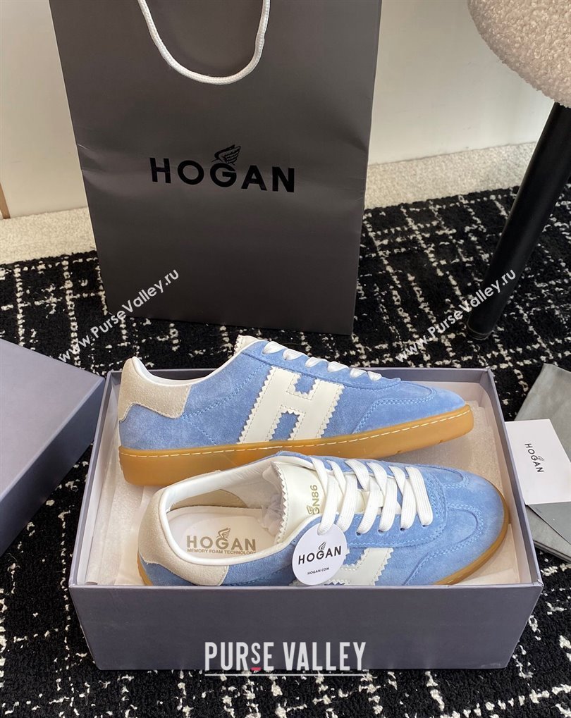 Hogan Cool Women/Men Sneakers in Suede Blue/White 2024 (jincheng-24032828)