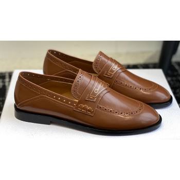 Dior Boy Loafers in Brown Calfskin 2024 (jincheng-24032823)