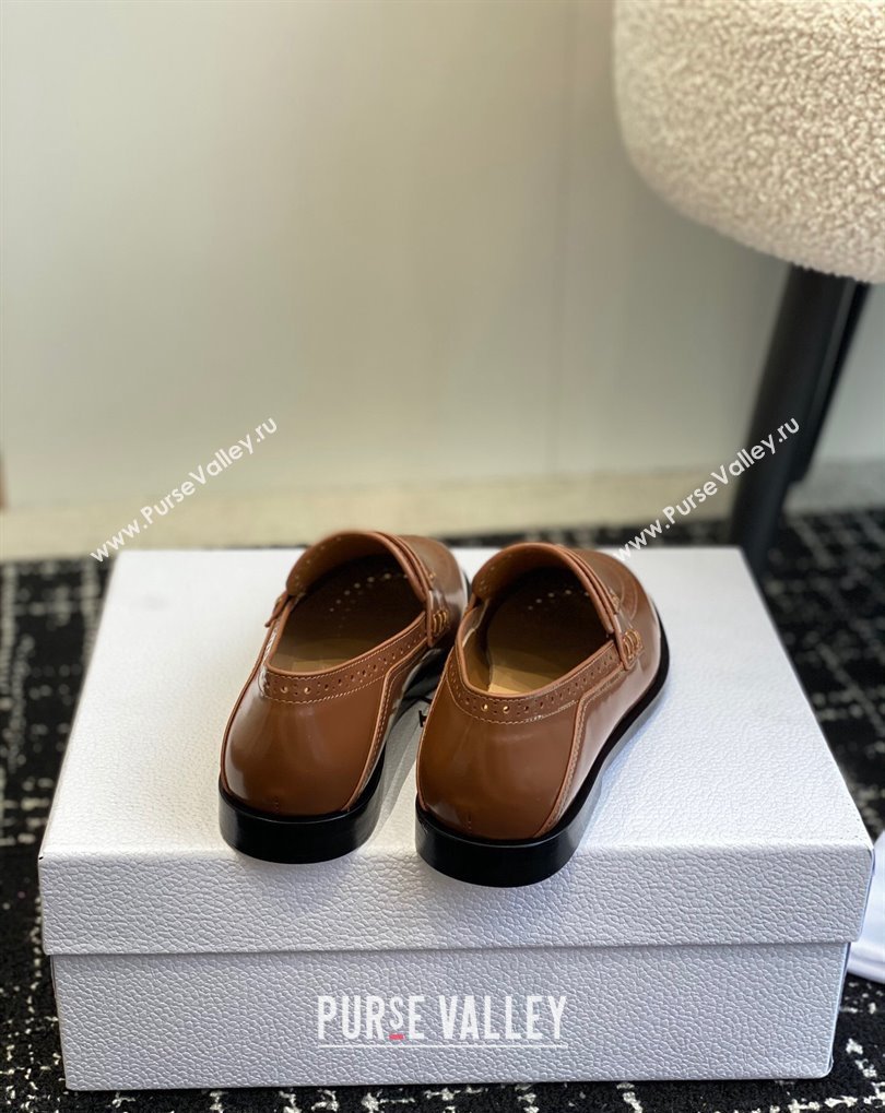 Dior Boy Loafers in Brown Calfskin 2024 (jincheng-24032823)
