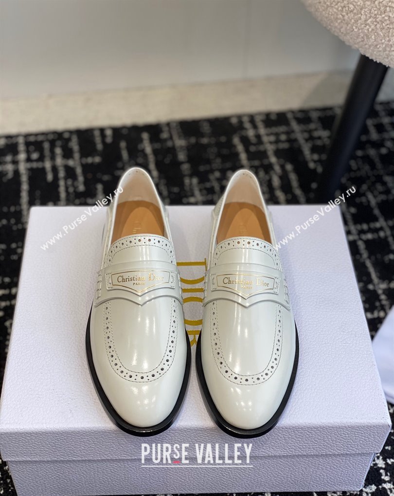 Dior Boy Loafers in White Calfskin 2024 (jincheng-24032824)