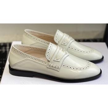 Dior Boy Loafers in White Calfskin 2024 (jincheng-24032824)