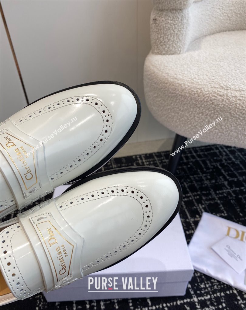 Dior Boy Loafers in White Calfskin 2024 (jincheng-24032824)