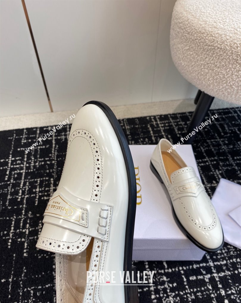 Dior Boy Loafers in White Calfskin 2024 (jincheng-24032824)